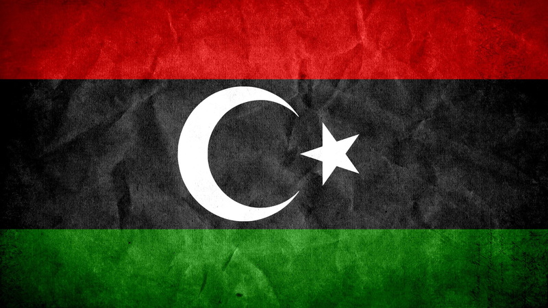 libya, 1080P, grunge, flags, national