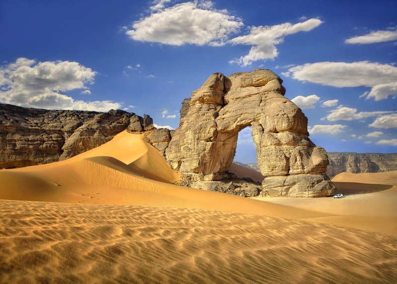 rock - object, 1080P, environment, sky, Sahara, tranquility, atmospheric, arid climate, tranquil scene, beauty in nature, climate, non-urban scene, nature