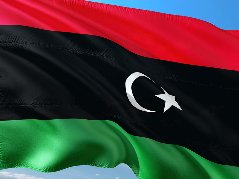 textile, backgrounds, international, flag, red, libya, symbol, human limb, people, shape, human body part, 4K, lybia, hat, patriotism, body part, clothing