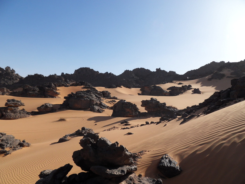 remote, landscape, sand dune, scenics - nature, 2K, climate, sky, beauty in nature, no people, land, libya, sunlight, clear sky, environment, outdoors