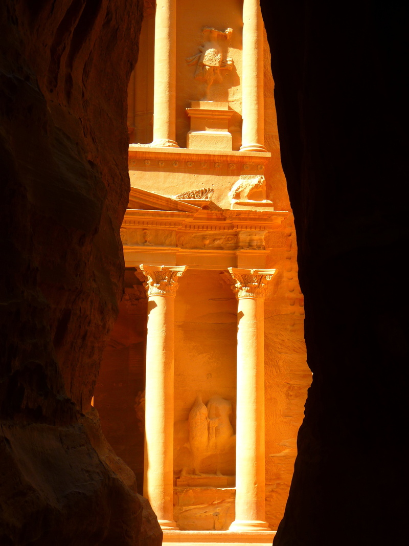 canyon, adventure, unesco, built structure, religion, holiday, no people, the past, khazne firaun al, treasury, history, 4K, architectural column, middle east