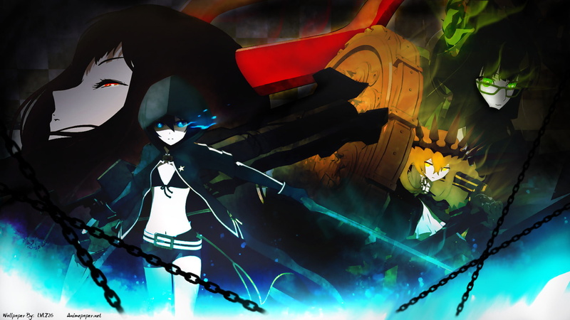 Black Rock Shooter, Dead Master (Black Rock Shooter), 1080P, Chariot (Black Rock Shooter), Anime, Black Gold Saw
