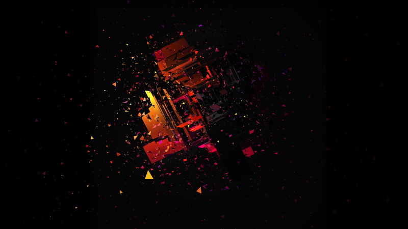 2K, illuminated, no people, red, indoors, copy space, transparent, torned, digital art, black background, burning, abstract, lighting equipment