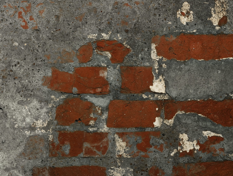 damaged, weathered, brick wall, concrete, textured, architecture, brick, cement, outdoors, background, texture, stone, worn, close-up, old, pattern, built structure