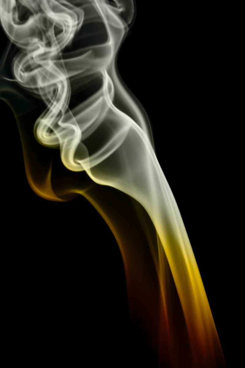 abstract, black background, moving up, motion, pattern, white color, no people, indoors, aromatherapy, incense, background, con2011, close-up, changing form