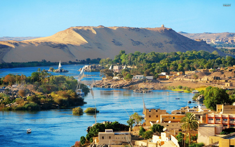 nature and landscapes, nature, beautiful, aswan, water, 2K