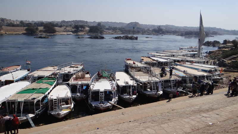 pier, mode of transportation, day, built structure, aswan, sky, egypt, moored, sea, 4K, building exterior, port, transportation, ceiling boat, water, architecture