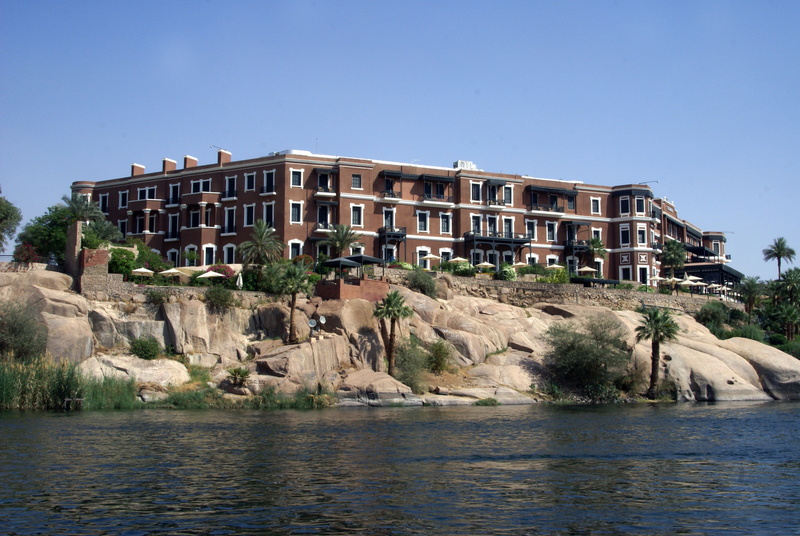 blue, outdoors, building exterior, solid, rock, 4K, old cataract, travel destinations, no people, aswan, tree, nature, luxury, clear sky, waterfront, rock - object