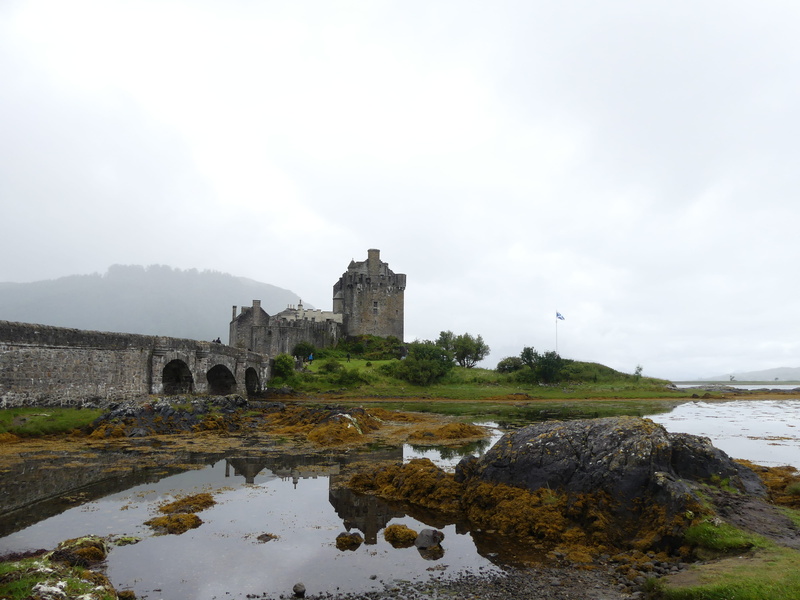 sky, old, building, architecture, day, the past, old ruin, building exterior, travel destinations, built structure, eilean donan, outdoors, cloud - sky