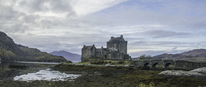 abbey, mountain, travel, scotland, travel destinations, the past, building, outdoors, no people, old, eilean donan, castle, rock, cloud - sky, nature, medieval
