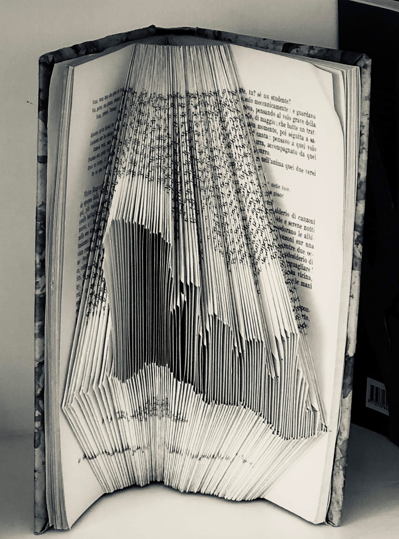 4K, artistic, reading, architecture, building, shape, paper, indoors, communication, text, close-up, story, italian, black and white, maison la minervetta