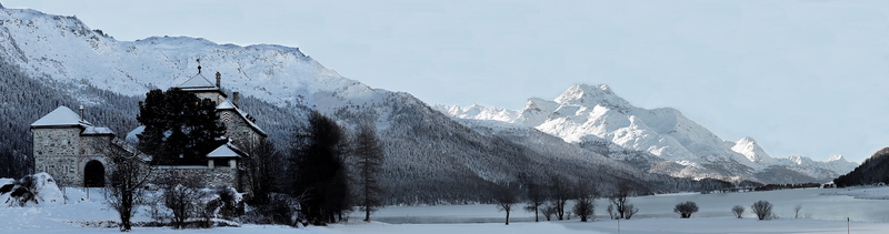 panorama, concrete, alpine, snow, view, graubünden, panoramic image, 8K, daytime, building exterior, no people, nature, built structure, cover, gray, mountain summit
