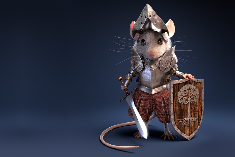 sword, childrens, Knight Mouse, shield, mouse, armor, knight, art, Antonio Ferrer, 2K