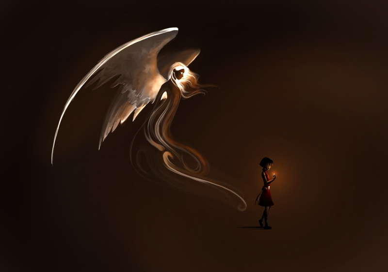 1080P, children, fantasy art, artwork, magic, angel