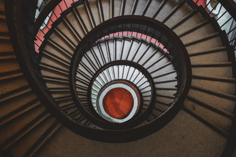 food, day, spiral, beverage, architecture, coil, drink, high angle view, diminishing perspective, plant, circle, banister, pattern, railing, razor, kindergarten