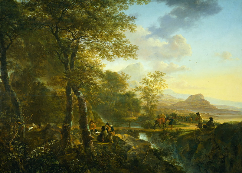 1080P, Yang Bot, picture, Italian Landscape with Artist