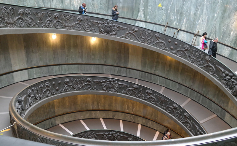 Rome, 2K, spiral, The Vatican, ladder, The Vatican Museums, Italy