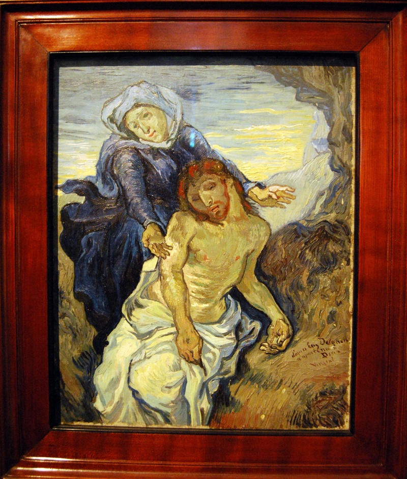 sculpture, church, the framework, paintings, male likeness, spirituality, art and craft, christianity, van gogh, craft, representation, mercy, statue, vatican