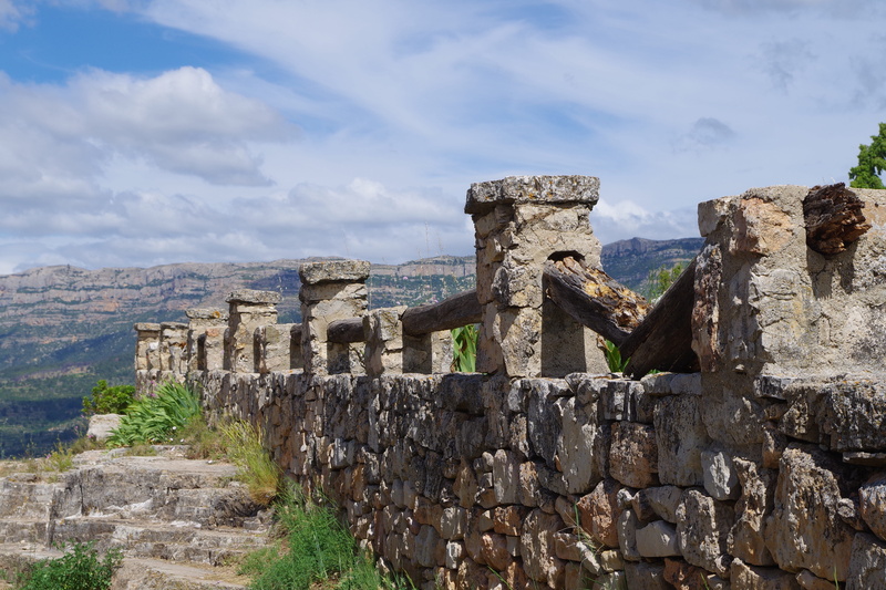 Sky, stone material, ancient civilization, ruined, view, no people, cloud - sky, tourism, Mountains, sky, peace of mind, archaeology, tour, holiday, solid