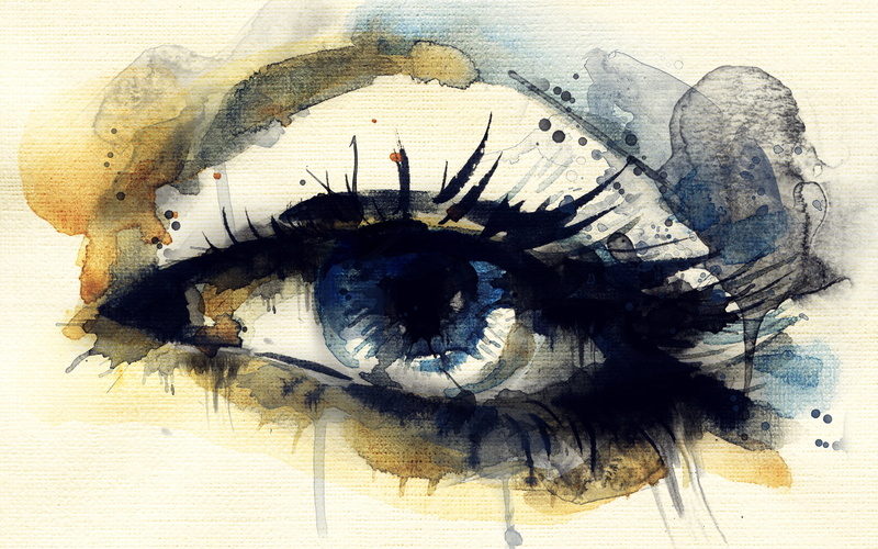 eyes, indoors, eye, paint, eyelashes, dirty, day, table, wood - material, spot, multi colored, blue, art and craft, iris, dirt, 5K, from lolita777