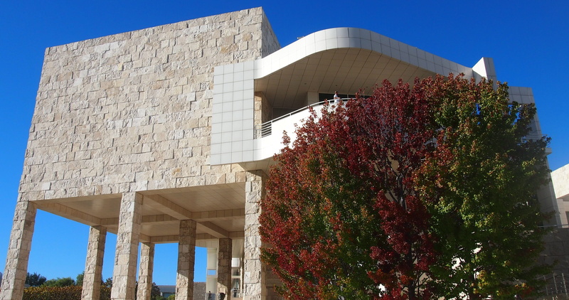 california, industry, plant, tree, facade, built structure, sunlight, architecture, building, getty center, concrete, outdoors, day, los angeles, growth