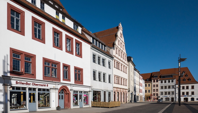 sachsen, sunlight, sky, downtown, architecture, intersection, germany, steeple, outdoors, residential district, built structure, blue, housing, row house