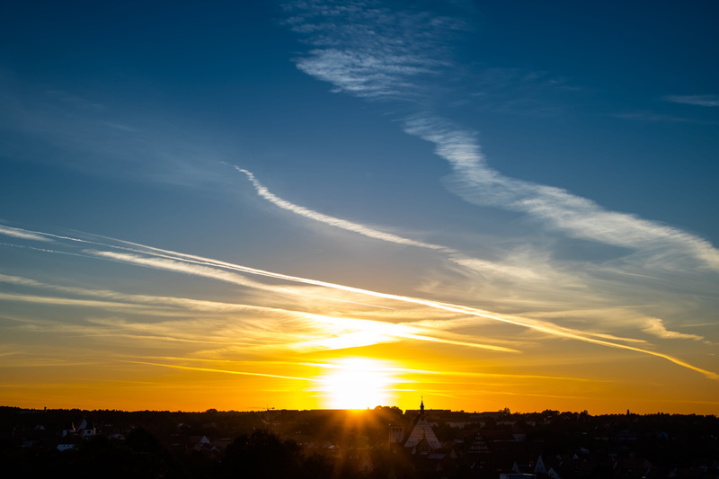 environment, silhouette, skyline, building, outdoors, freiberg, orange color, landscape, building exterior, city, built structure, mood, tranquility, nature