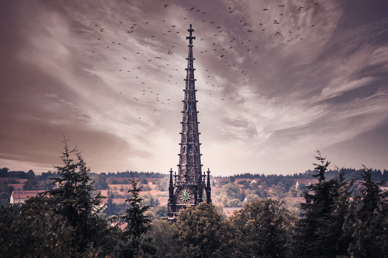 panorama, freiberg, no people, christianity, architecture, st, 5K, cathedral, the past, plant, cloud - sky, gothic, built structure, religion, jakobi church
