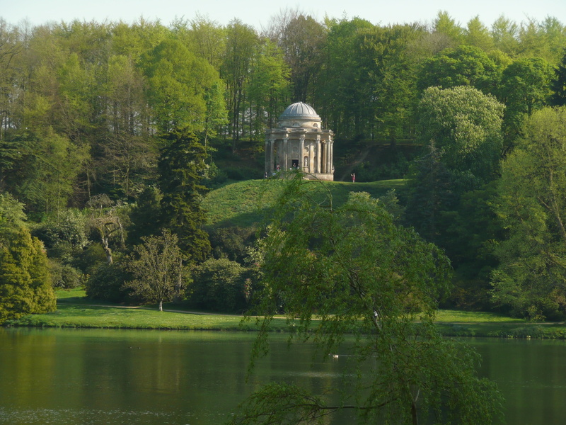 architecture, plant, day, green color, building, park, no people, nature, built structure, growth, england, dome, lake, outdoors, tree, foliage, 2K, water
