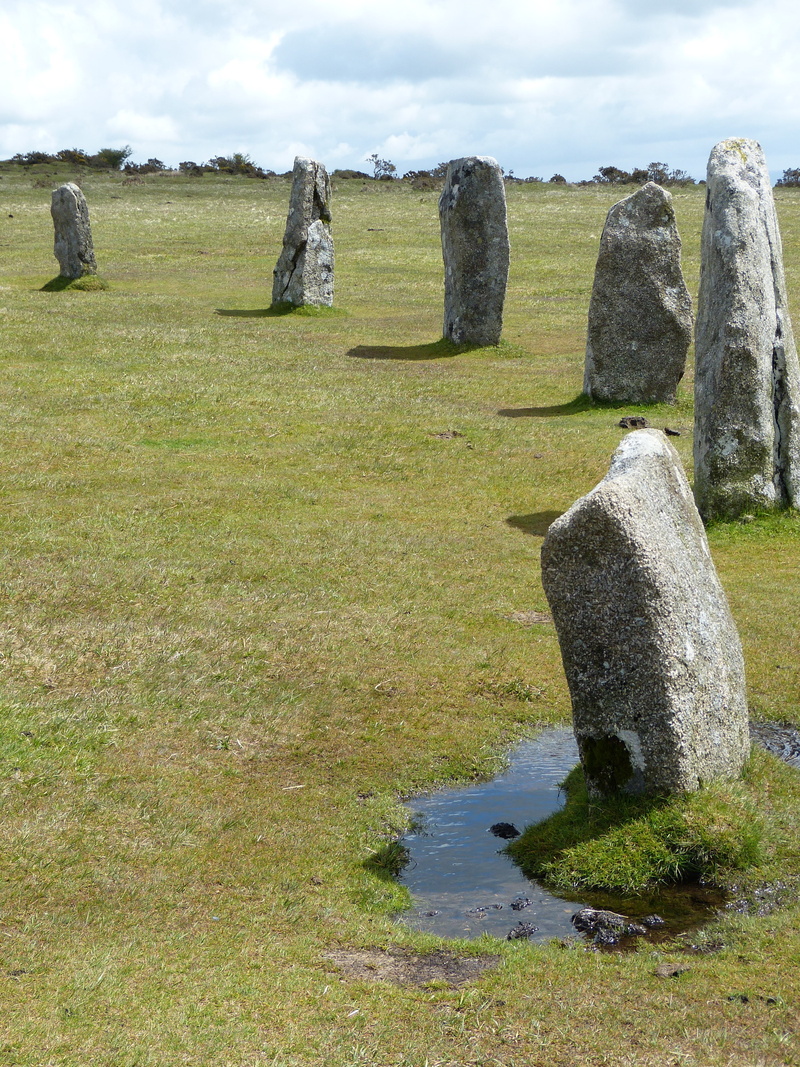 the past, field, landscape, magic, grass, solid, hurlers stone circles, nature, rock, plant, moorland, cloud - sky, stone circles, ancient, 4K, cornwall