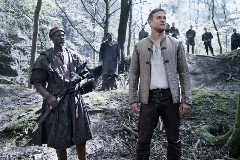men, land, tree trunk, males, standing, people, nature, outdoors, forest, tree, front view, clothing, day, king arthur legend of the sword 4k  download  in hd