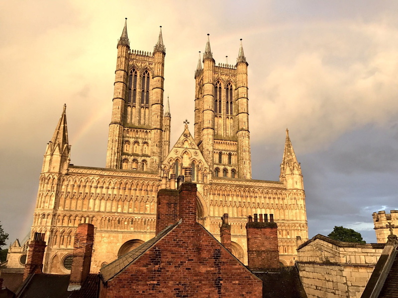 skyscraper, cathedral, lincoln, city, spirituality, travel, tower, heritage, place of worship, uk, clock, building exterior, built structure, belief, architecture