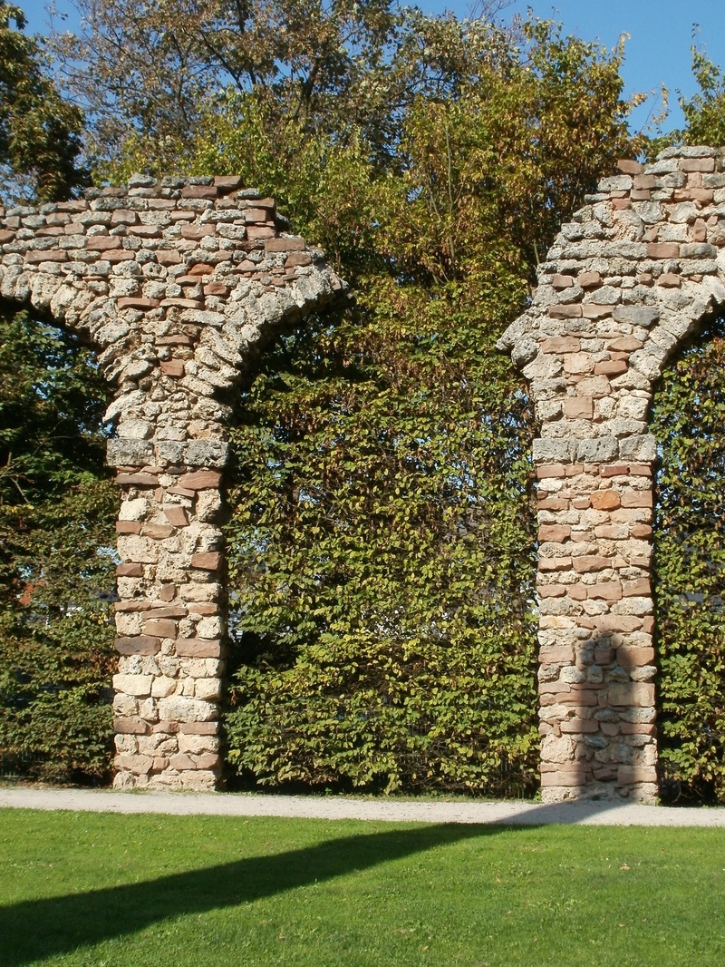 stone, deteriorated, bridge, roman, wall - building feature, aqueduct, park, schwetzingen, weathered, architectural column, day, 1080P, history, arch