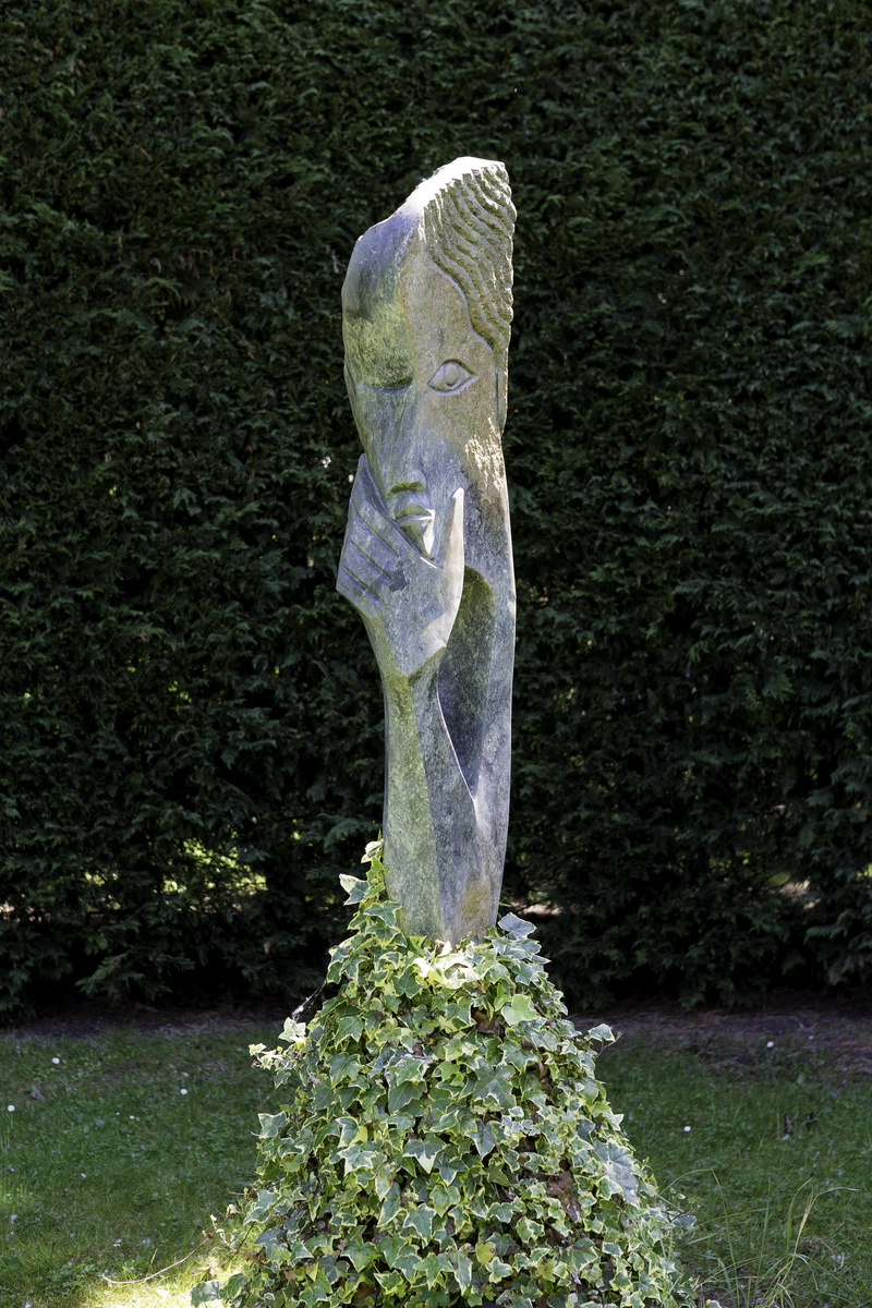 yew hedge, sculptor lameck bonjisi, grass, land, garden sculpture, representation, beauty in nature, ivy, creativity, no people, plant, 5K, nature, field