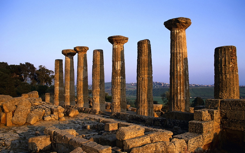 Italy, Temple, Agrigento, 1080P, Hera