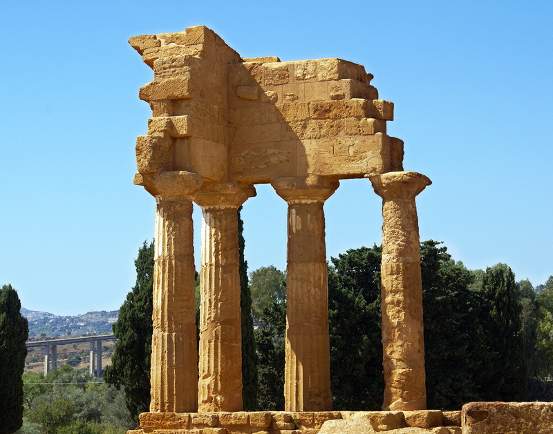 nature, travel destinations, ruins, valle, sicily, bad condition, old ruin, columns, temples, outdoors, no people, travel, archaeology, heritage, temple