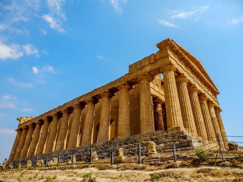nature, monument, 4K, ancient civilization, cloud - sky, architectural column, outdoors, heritage, sicily, travel, no people, construction, agrigento