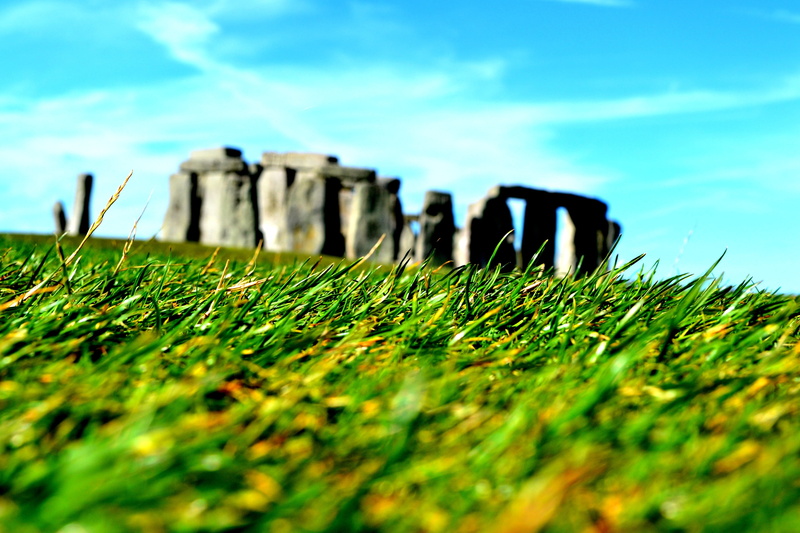 architecture, the stones, land, stonehenge, rock, plant, field, outdoors, no people, growth, built structure, sunlight, holidays, grass, green color, rocks