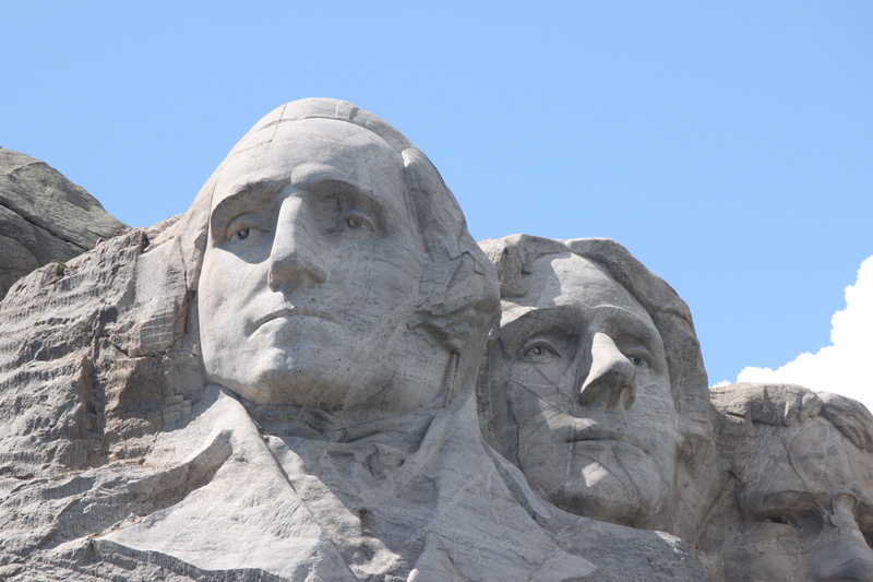 human representation, sculpture, creativity, history, sky, art and craft, mount rushmore, male likeness, 4K, craft, the past, clear sky, representation