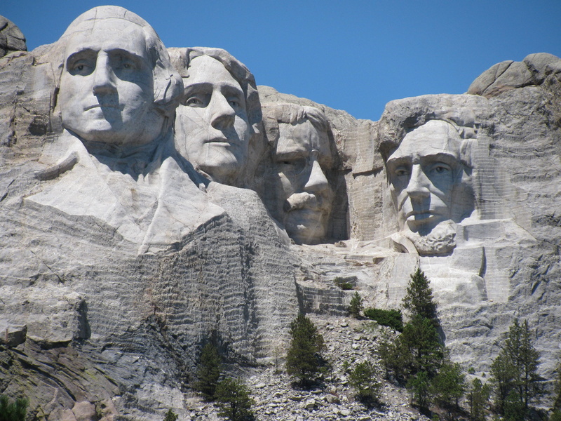 ancient, tourism, nature, usa, no people, human representation, history, archaeology, sculpture, solid, art and craft, low angle view, clear sky, custer park