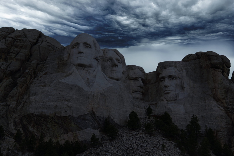 low angle view, sculpture, history, rock, craft, cloud - sky, landmark, human representation, solid, california, architecture, travel destinations, outdoors