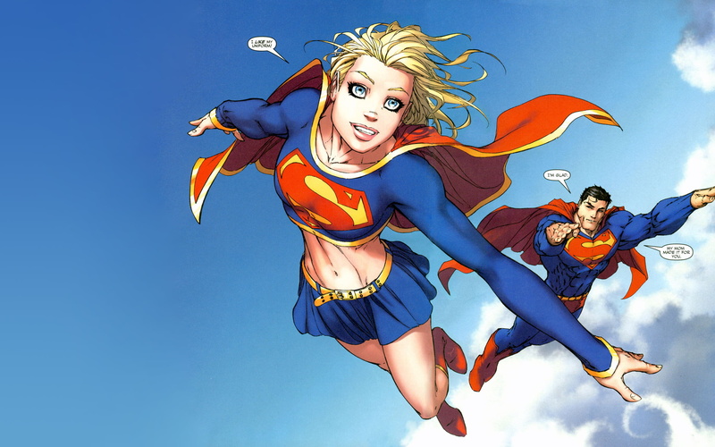 DC Comics, Supergirl, comics, illustration, Michael Turner, Superman, 2K