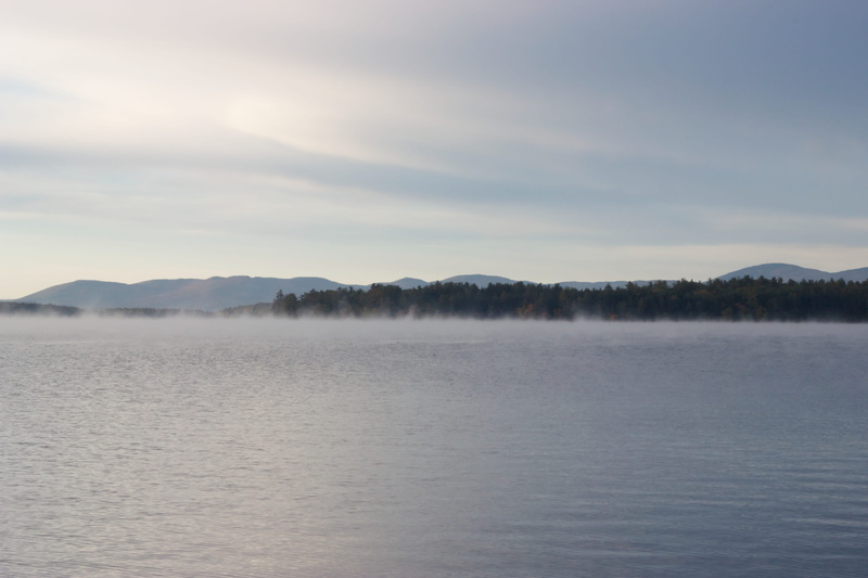 lake, outdoors, snow, body, clouds, tranquil Scene, fog, non-urban scene, water, Body of Water, no People, trees, waterfront, tranquility, color Image