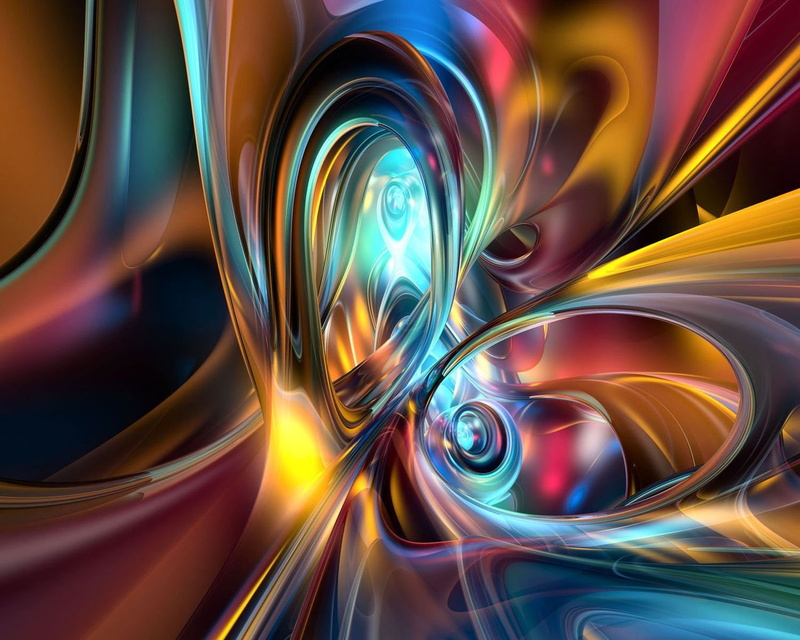 720P, Tubos, abstracto, 3d, Colores