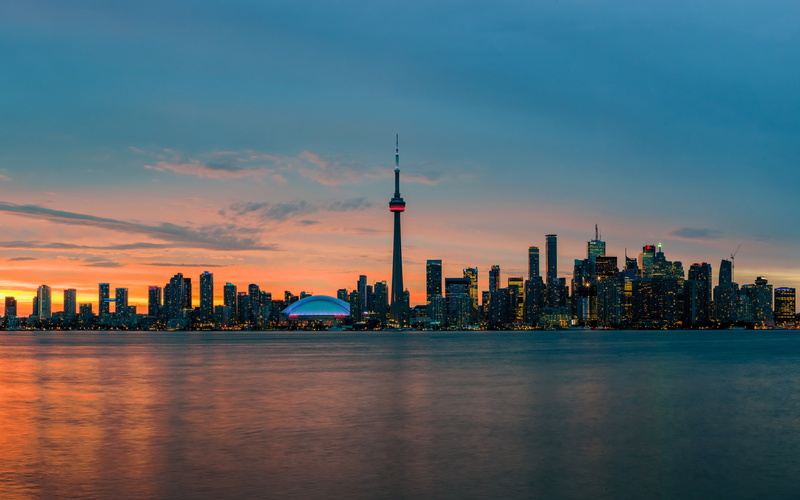 8K, Building, Sky, Cities, City, Canada, Toronto, Skyscraper