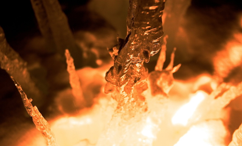 winter, textures, nature, art, reflexions, macro, 1080P, water, frozen, sculptures, ice