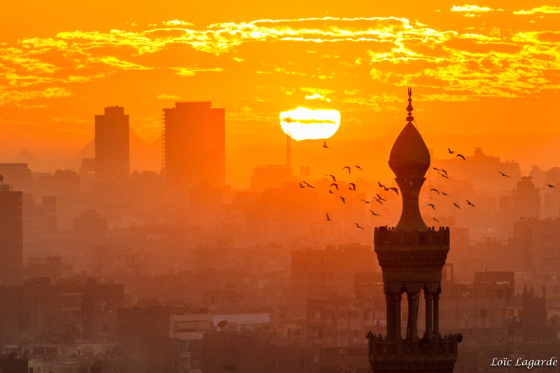 Cityscape, Cairo, Man Made, City, Orange, Egypt, 1080P, Sunset