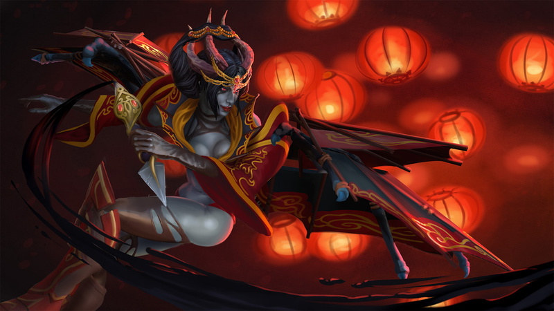 mobile, tablet, pc, queen, game, hd, 1080P, dota, screen, pain, loading, phones