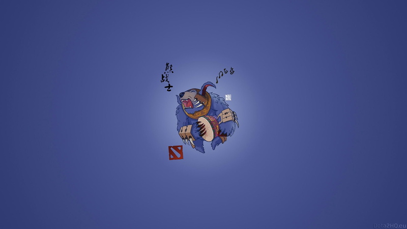 chibi, simple art, ursa, 1080P, dota 2