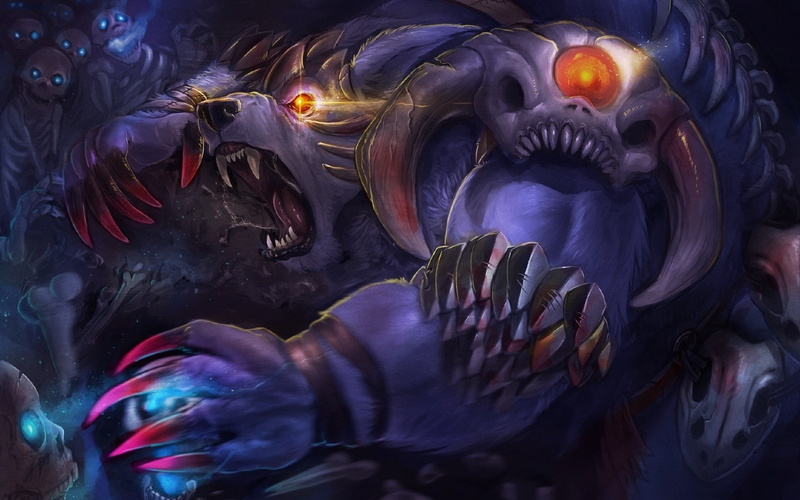 720P, dota, screen, hd, claws, loading, warrior, ursa, skeletons, art